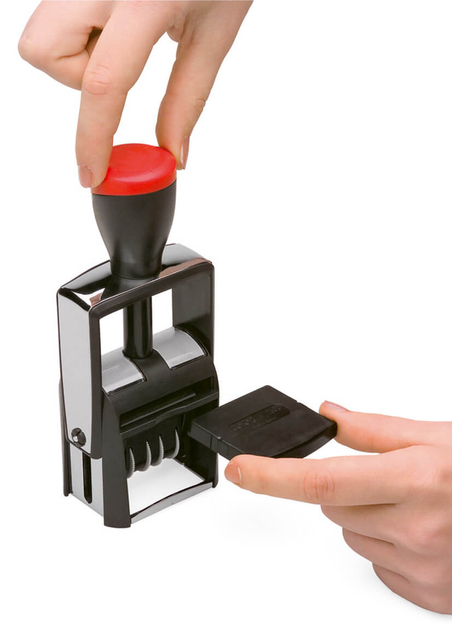 Tekststempel Colop Heavy Duty 2600 Classic Line personaliseerbaar rood