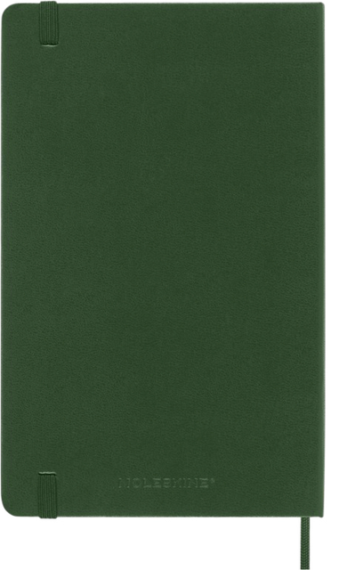 Notitieboek Moleskine large 130x210mm blanco hard cover myrtle green
