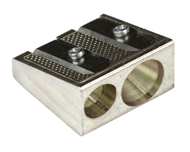 Puntenslijper Aristo metaal dubbel kegelvorm Puntenslijper Aristo metaal dubbel kegelvorm