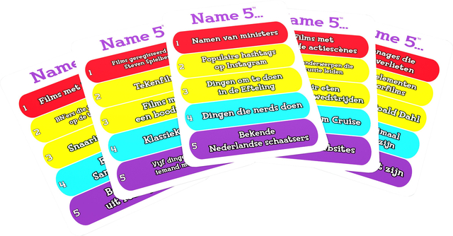 Kaartspel name 5 pocket editie