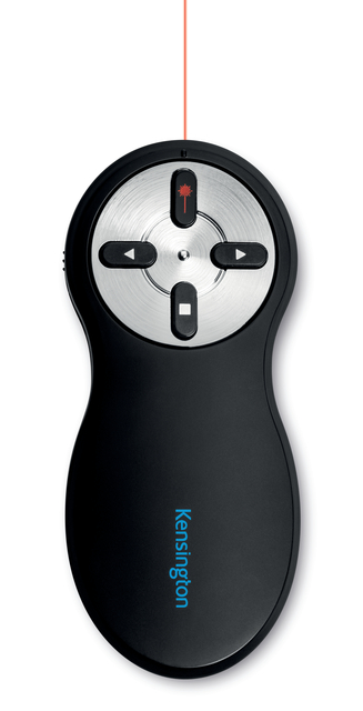 presenter afstandsbediening, laserpointer, zwart, bedieningsknoppen