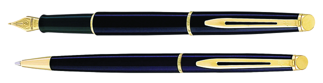 Balpen Waterman Hémisphère black lacquer GT medium