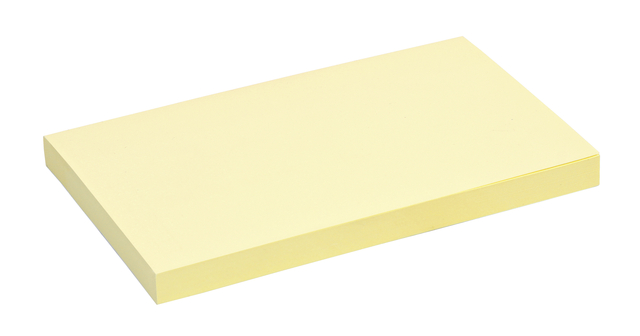 Memoblok Quantore 76x127mm geel 100 vel Memoblok Quantore 76x127mm geel 100 vel
