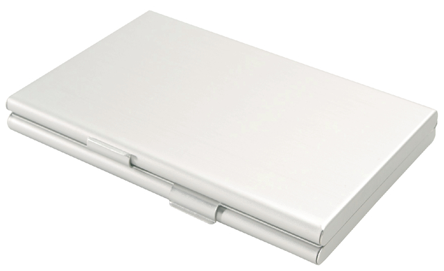 Visitekaartenhouder duo aluminium Visitekaartenhouder duo aluminium