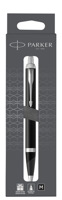 Balpen Parker IM matt black CT M blister à 1 stuk Balpen Parker IM matt black CT M blister à 1 stuk