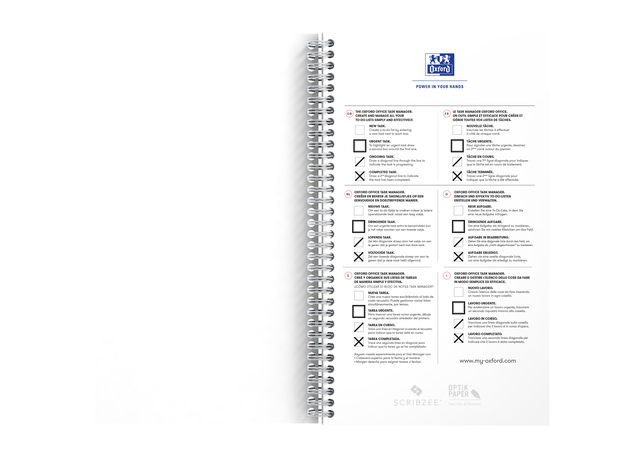 Task Manager Oxford 141x246 mm 115vel aqua