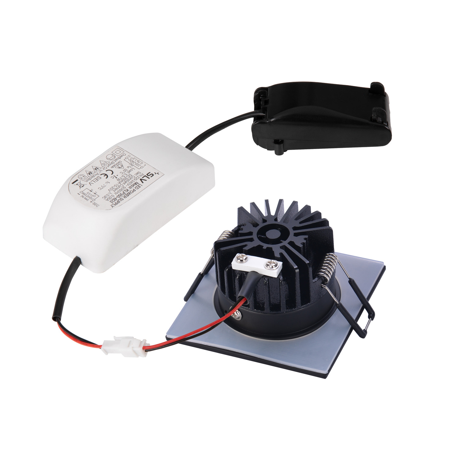 PATTA-I vierkant zwart 1xLED 1800-3000K