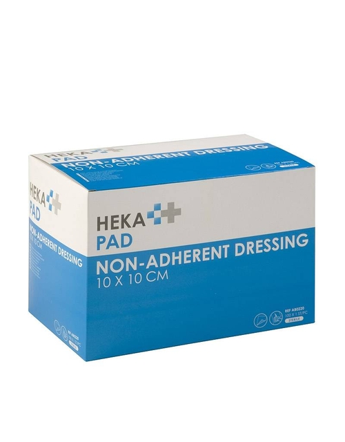 non-adhesive dressing, patch, medical dressing, 10x10 cm, HEKA pad