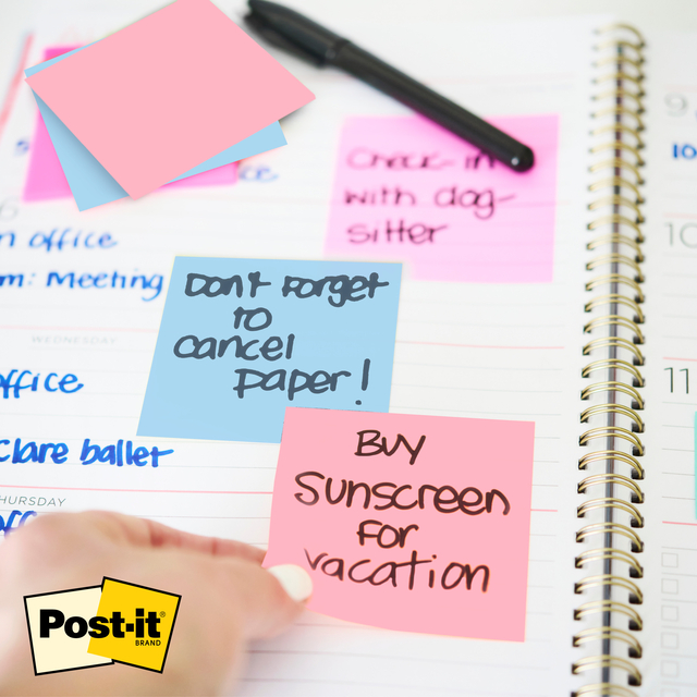 post-it, sticky note, calendar, office supply, notebook