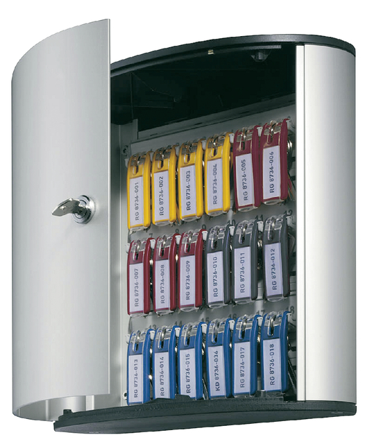 Sleutelkast Durable 18 haken 302x280x118mm Sleutelkast Durable 18 haken 302x280x118mm