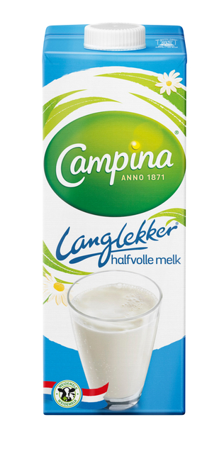 Melk Campina LangLekker halfvol 1 liter Melk Campina LangLekker halfvol 1 liter