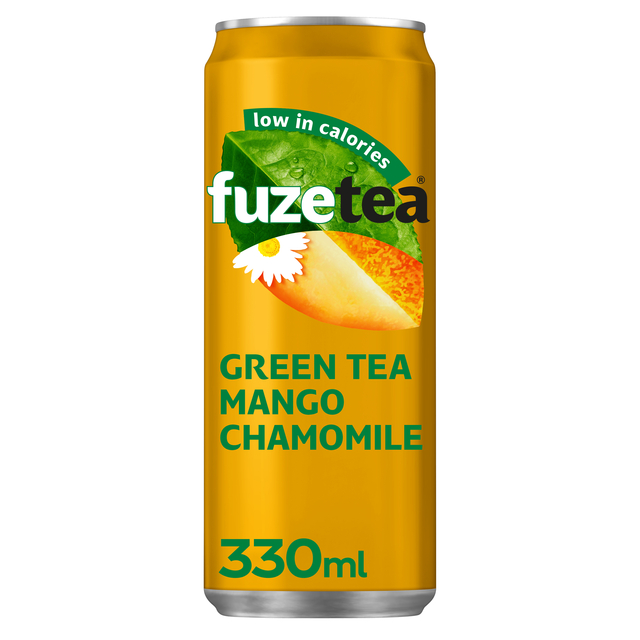 Frisdrank Fuze Tea Green Tea mango chamomile blik 330ml Frisdrank Fuze Tea Green Tea mango chamomile blik 330ml