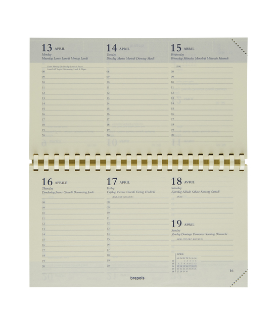 agenda, kalender, dagen, bindwijze, spiraal