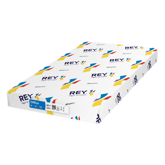 Kopieerpapier Rey Office A3 80gr wit 500 vel Kopieerpapier Rey Office A3 80gr wit 500 vel