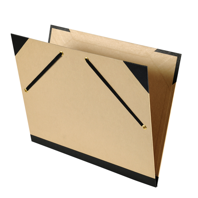 Tekenmap Canson Tendance elastieksluiting 520x720mm bruin Tekenmap Canson Tendance elastieksluiting 520x720mm bruin