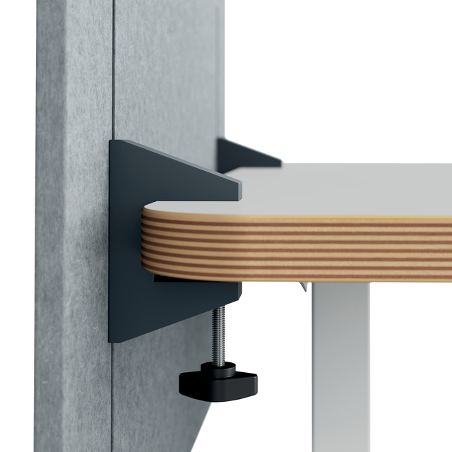 desk, werkplek, hout, gelamineerd, klem