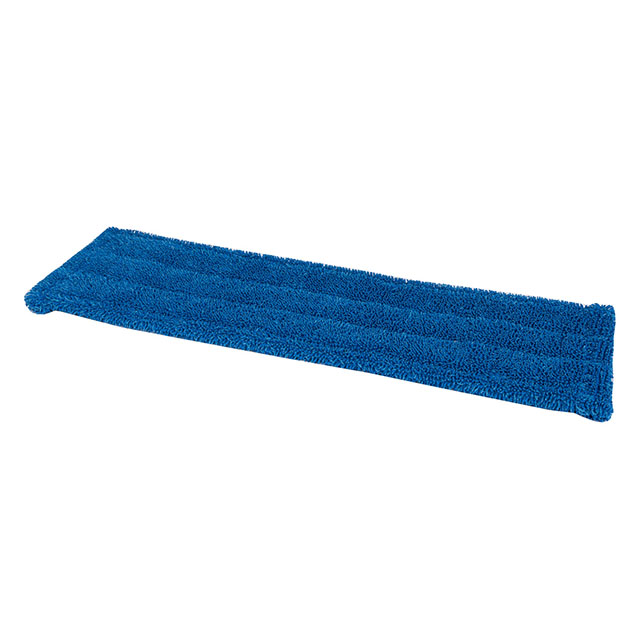 Microvezel vlakmop met pockets en flaps blauw 40cm pak 5st