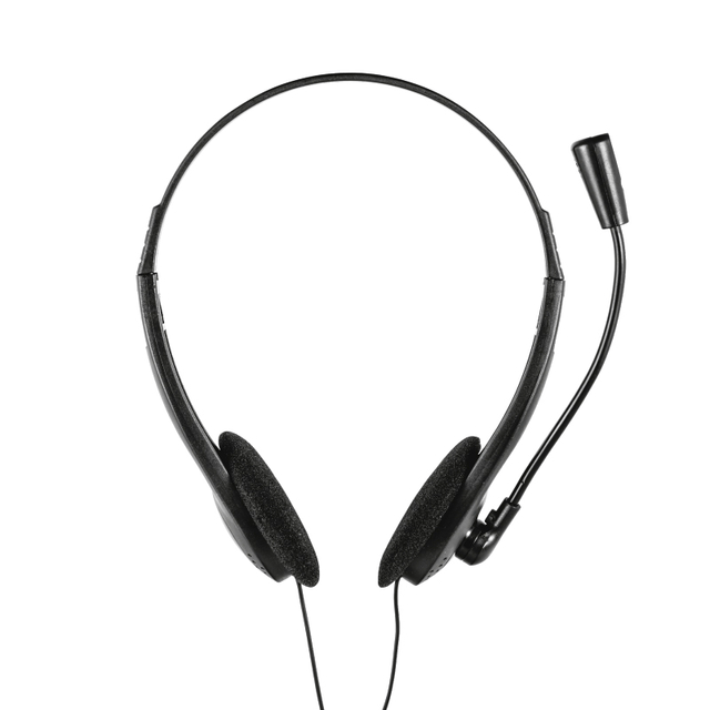 koptelefoon, headset, over-ear, microfoonarm, stereo