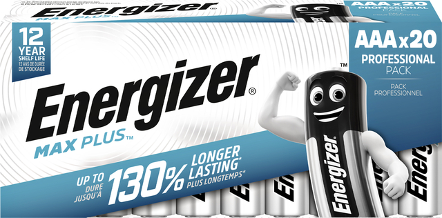 Batterij Energizer Max Plus 20xAAA alkaline Batterij Energizer Max Plus 20xAAA alkaline