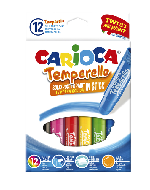 Plakkaatverf Carioca Temperello 12 stuks Plakkaatverf Carioca Temperello 12 stuks