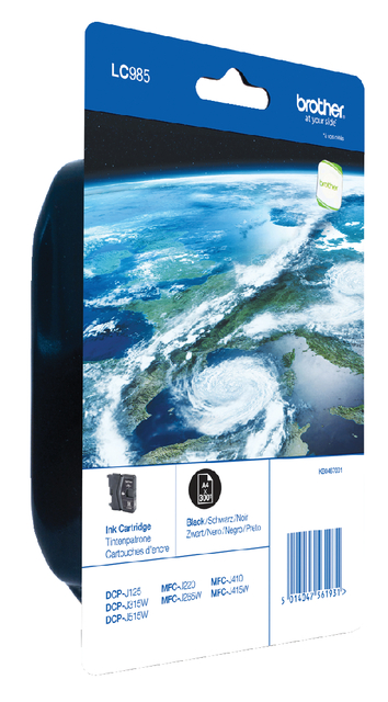 Inktcartridge Brother LC-985BKBP zwart Inktcartridge Brother LC-985BKBP zwart