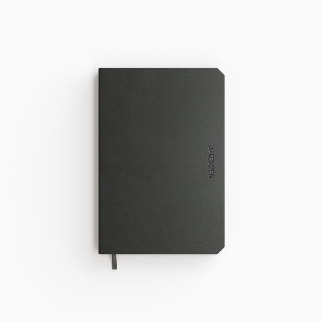 Notitieboek de KEMPEN Ashblack 110x160mm blanco 160 pagina's 90gr zwart Notitieboek de KEMPEN Ashblack 110x160mm blanco 160 pagina's 90gr zwart