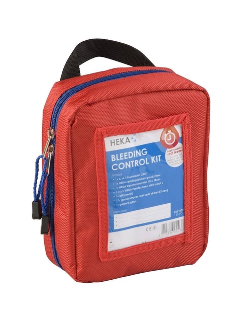 ongevalkit, bleeding control, ehbo case, red pouch, medical kit