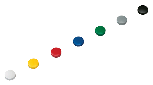 Magneet MAUL Solid 20mm 300gr assorti 10 stuks Magneet MAUL Solid 20mm 300gr assorti 10 stuks