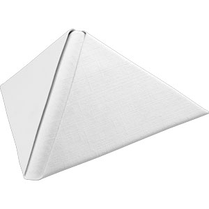 Duni Servet 40x40cm Dunilin Luxe Wit doos 12x45 stuks