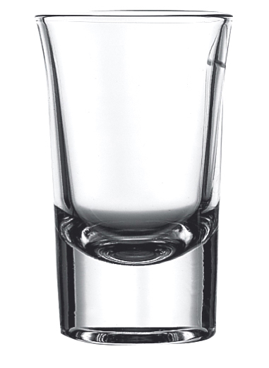 Borrelglas Bostonshot Mammoet 3.5cl Transp 6 stuks