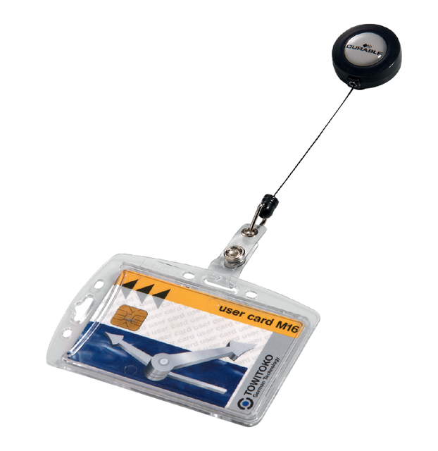 Afrolmechanisme Durable 8012 54x85mm met gesloten pashouder Afrolmechanisme Durable 8012 54x85mm met gesloten pashouder