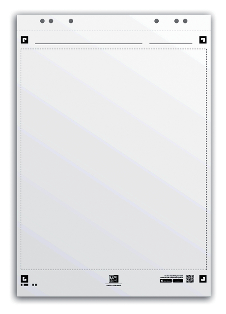 Flipoverpapier Oxford smart 650x980mm blanco 90 gram 20 vel Flipoverpapier Oxford smart 650x980mm blanco 90 gram 20 vel