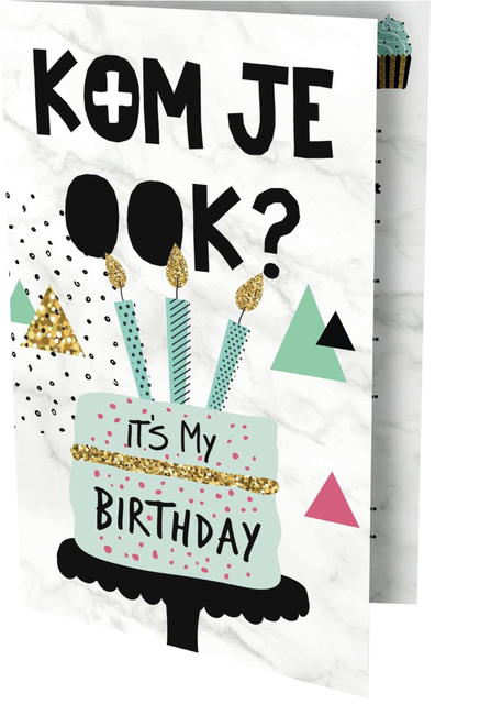 Uitnodiging Cake 13.5x9cm Uitnodiging Cake 13.5x9cm