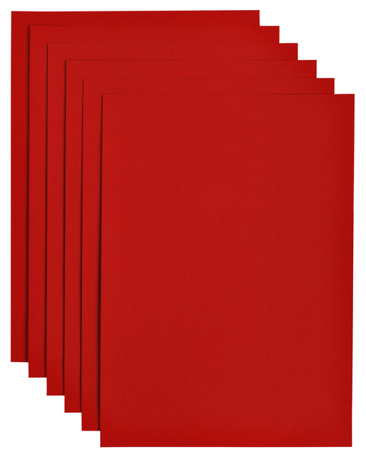 Kopieerpapier Papicolor A4 200gr 6 vel rood Kopieerpapier Papicolor A4 200gr 6 vel rood