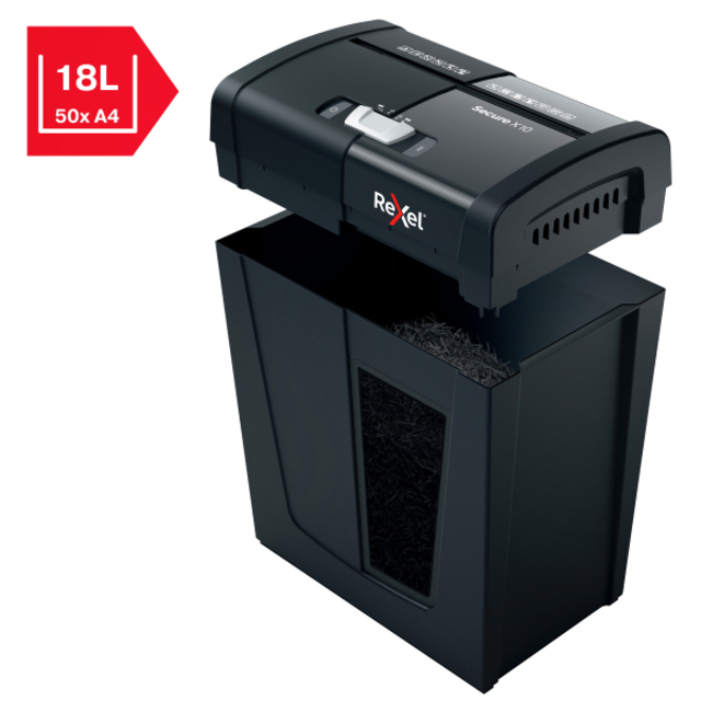 Papiervernietiger Rexel Secure X10 P4 snippers 4x40mm