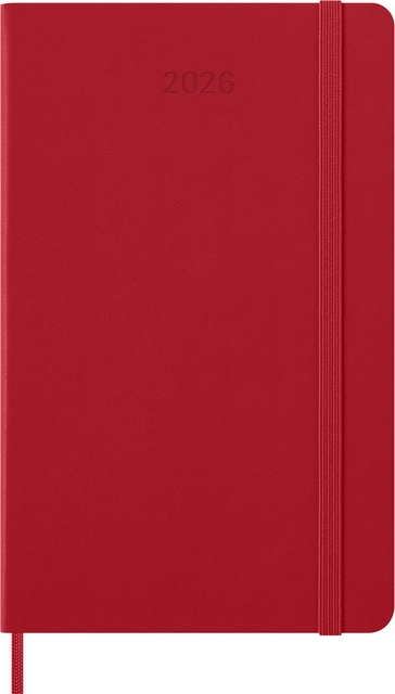 Agenda 2026 Moleskine 12M Planner Weekly 7dagen/1pagina large hc scarlet red Agenda 2026 Moleskine 12M Planner Weekly 7dagen/1pagina large hc scarlet red