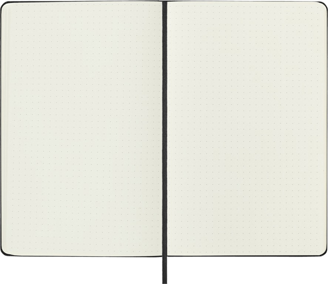 Notitieboek Moleskine large 130x210mm dots hard cover zwart
