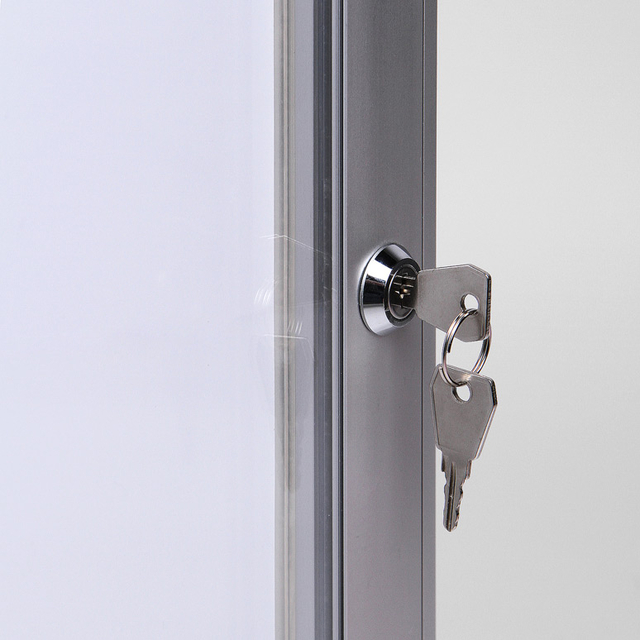 Vitrinebord Quantore luxe 8x A4 zilver
