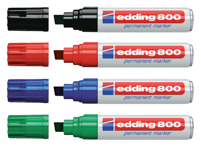 Viltstift edding 800 schuin 4-12mm zwart Viltstift edding 800 schuin 4-12mm zwart