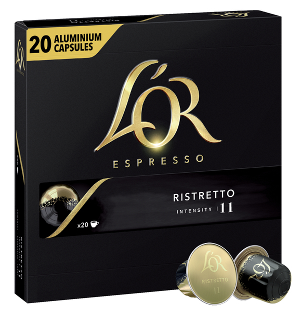Koffiecups L'Or espresso Ristretto 20 stuks Koffiecups L'Or espresso Ristretto 20 stuks