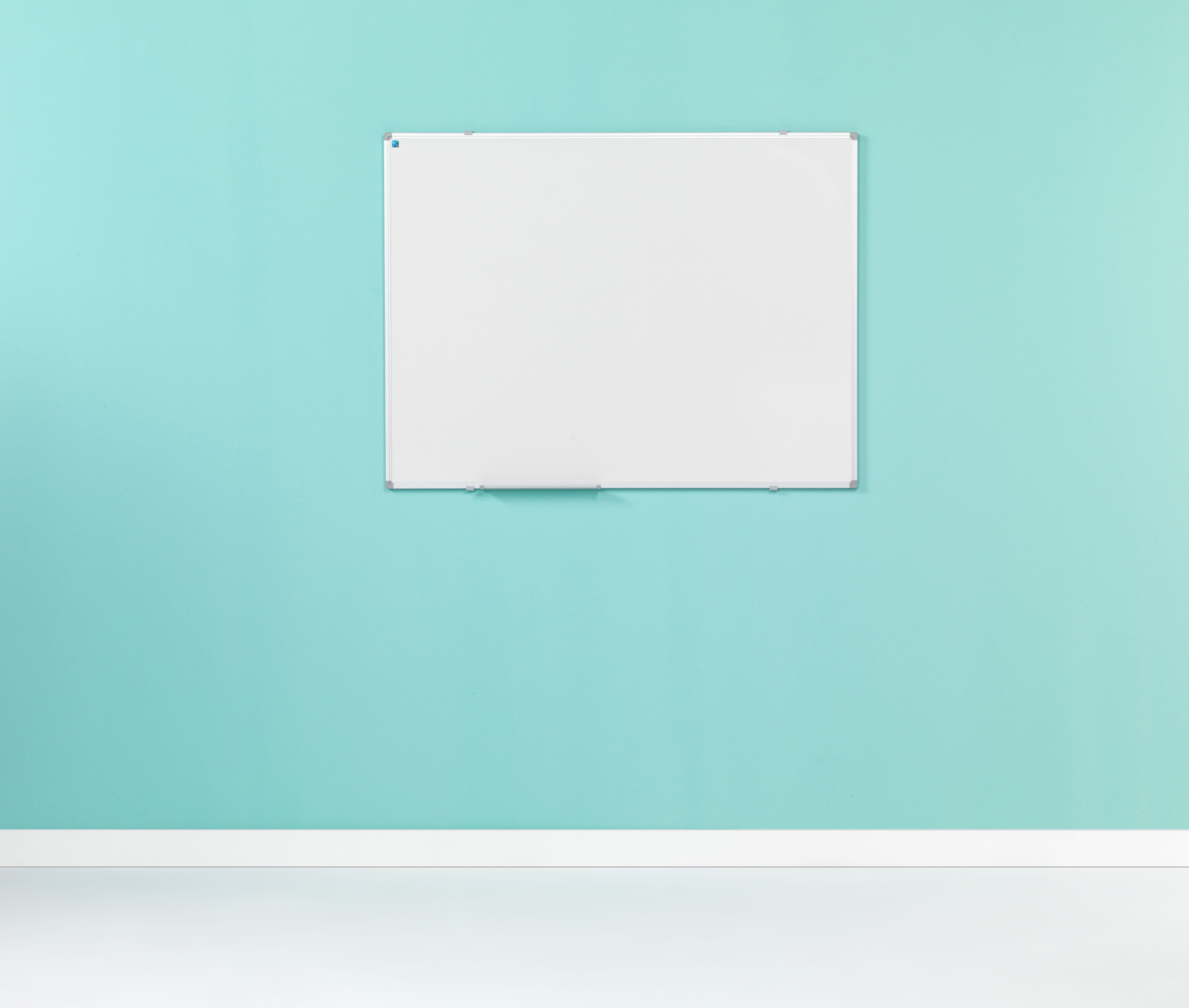 Whiteboard, wit emaille, Softline 8 mm - alu-profiel - 120x240 cm