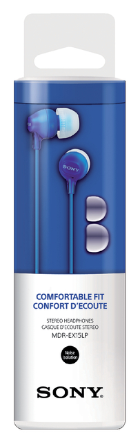 Oortelefoon Sony EX15LP basic blauw
