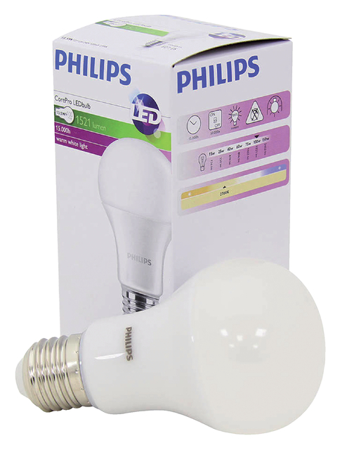 Ledlamp Philips CorePro LEDbulb E27 13,5W=100W 1520 Lumen Ledlamp Philips CorePro LEDbulb E27 13,5W=100W 1520 Lumen