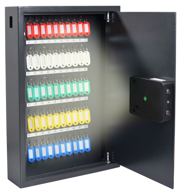 sleutelplan, kleurencode, sleutels, bewaardoos, key cabinet