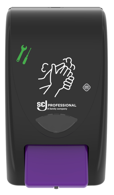 Handreinigerdispenser SCJ Proline Cleanse Heavy 2liter zwart Handreinigerdispenser SCJ Proline Cleanse Heavy 2liter zwart