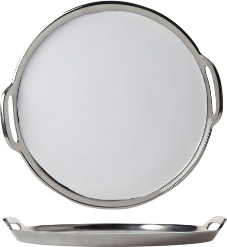 Cosy en Trendy Dienblad Rond 25cm Nikkel per stuk Cosy en Trendy Dienblad Rond 25cm Nikkel per stuk