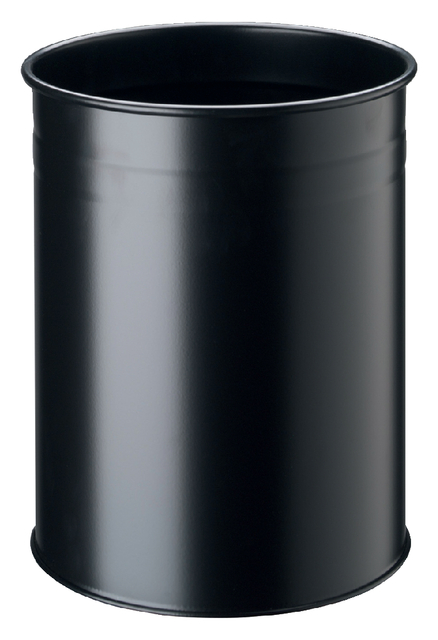Papierbak Durable 3304-01 15 liter rond zwart