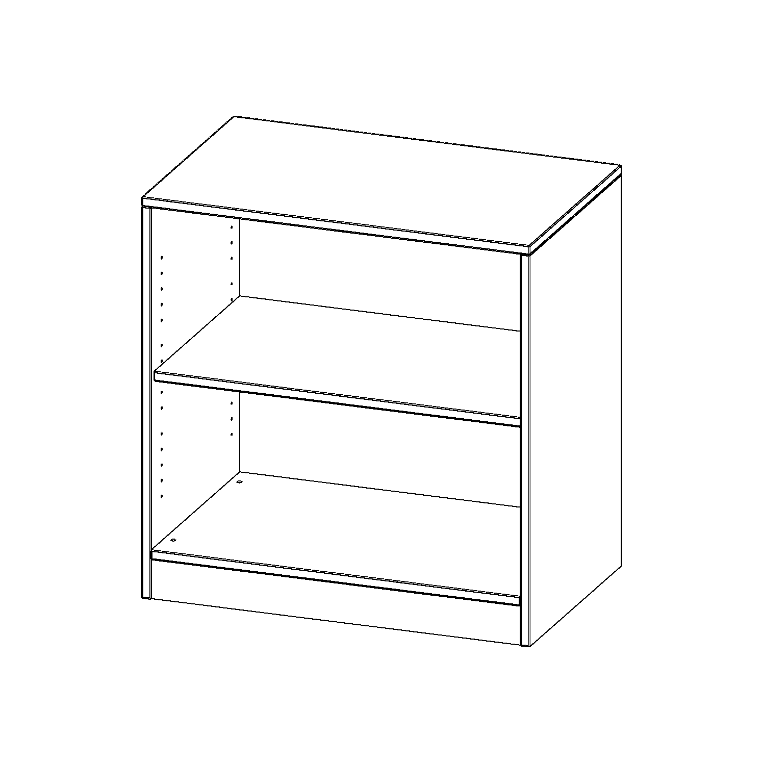 Legbord, 2 ordnerhoogtes - Serie evo 180