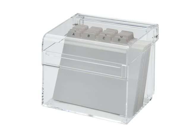 Kaartenbak Maul met index DIN A7 acryl Kaartenbak Maul met index DIN A7 acryl