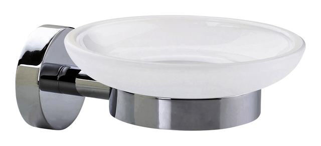 Zeephouder tesa® Smooz hoogglans verchroomd metaal zelfklevend Zeephouder tesa® Smooz hoogglans verchroomd metaal zelfklevend